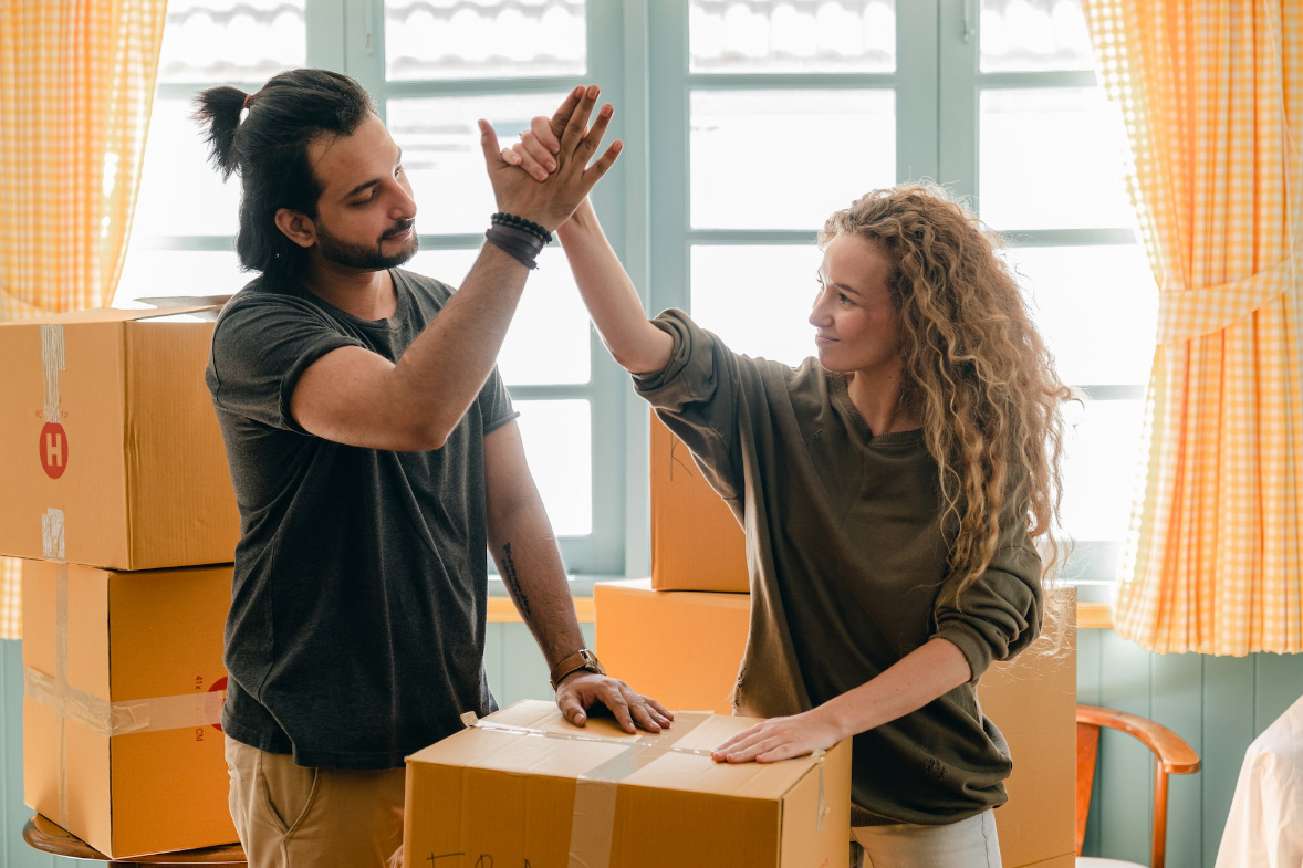 Tenants High Fiving