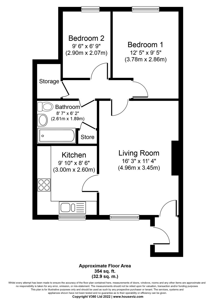 55 Cricketers Approach Wakefield  WF2 0JH floorplan